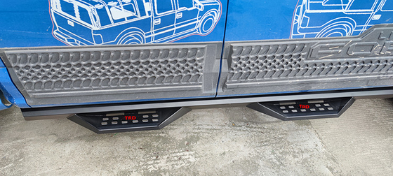 फोर्ड F150 प्लेटफॉर्म के लिए ISO9001 स्टेनलेस स्टील ब्लैक रनिंग बोर्ड्स साइड स्टेप्स: